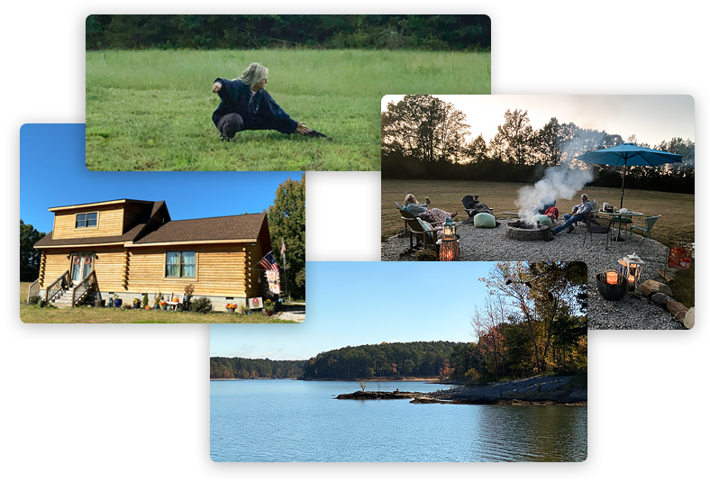 Simu in Single Whip, Retreat Center, Fire Pit, and Nearby Lake